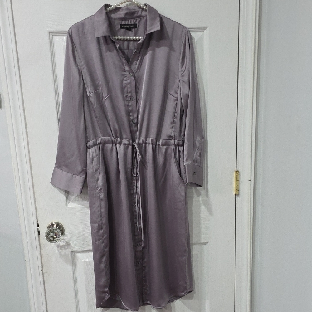 Banana Republic Long Sleeve Dress in Soft Lavender NWOT